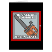 I fall att av Zombies Hälsningskort