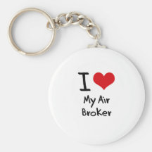 I heart My Air Broker Key Chains