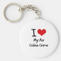 I heart My Air Cabin Crew Keychain
