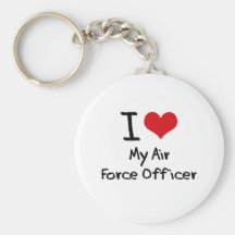 I heart My Air Force Officer Keychain