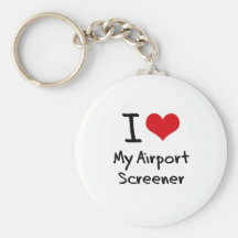 I heart My Airport Screener Key Chains