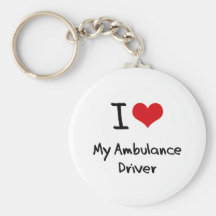 I heart My Ambulance Driver Key Chains