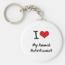 I heart My Animal Nutritionist Key Chains