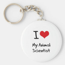 I heart My Animal Scientist Keychains
