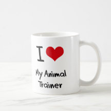 I heart My Animal Trainer Coffee Mugs
