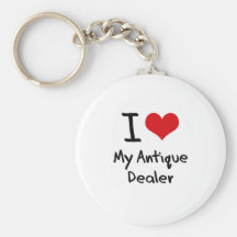 I heart My Antique Dealer Keychains