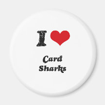 I love Card Sharks Magnet