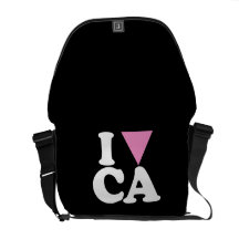 I LOVE GAY CA - WHITE -.png Messenger Bag
