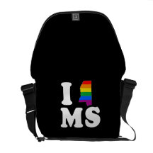 I LOVE GAY MISSISSIPPI -- WHITE -.png Messenger Bag