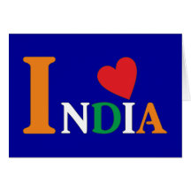 I love India Grußkarte