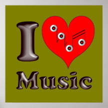 I love Music Posters