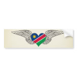 I Love Nambia -wings Bumper Stickers