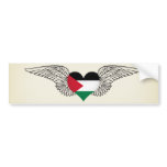 I Love Palestine -wings Bumper Stickers