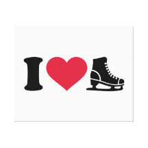 I love skate speed figure skating canvas prints