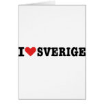 I love Sweden Greeting Cards