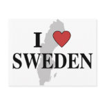 I Love Sweden Postcards