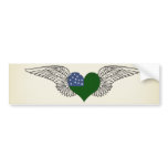I Love Vermont Republic -wings Bumper Stickers