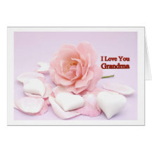 I Love You Grandma Card Grußkarte