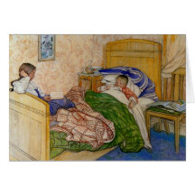 I morsa säng 1908 kort