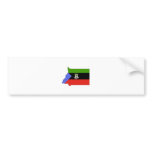 I naturlig storlek Ekvatorialguinea flaggakarta