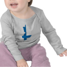 I naturlig storlek Finland flaggakarta Tee Shirt