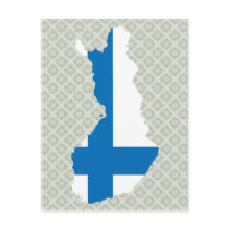 I naturlig storlek Finland flaggakarta