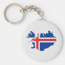 I naturlig storlek islandflaggakarta nyckelringar