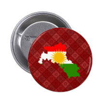 I naturlig storlek Kurdistanflaggakarta Nål
