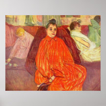I salongdivasna vid Toulouse-Lautrec Print