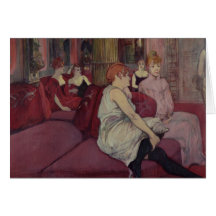 I salongen på Ruedesen Moulins, 1894 Kort
