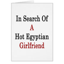 I sökande av den A hoade egyptiska flickvännen Hälsnings Kort