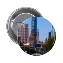 I stadens centrum Austin från SoCo Knappar Med Nål
