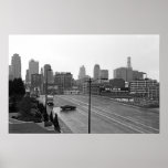 I stadens centrum Kansas City Affisch