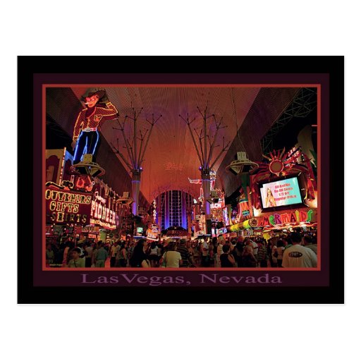 I stadens centrum Las Vegas Vykort