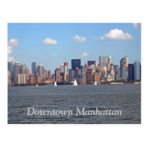 I stadens centrum Manhattan Vykort