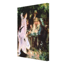 I trädgården sträckta canvas tryck
