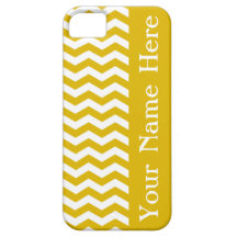 Ibiza Sunset Wave Chevron with name iPhone 5 Cases