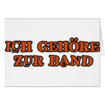 Ich gehöre zur Band Grußkarte