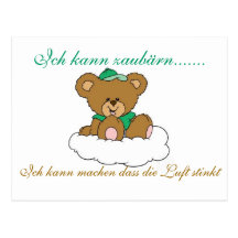 Ich kann zaubärn postkarte