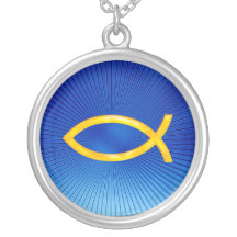 Ichthus - kristet fisksymbol - halsband