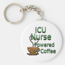 ICU-sjuksköterska som drivas av kaffe Nyckelringar