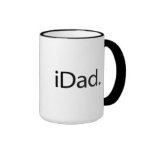 iDad. Logotyp (I-pappa) Kaffe Koppar