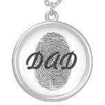 Identifiera med fingeravtryck fars dagminnessakhän anpassningsbar halsband