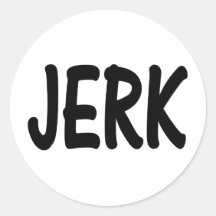 Idiot Rund Klistermärke