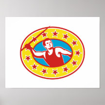 Idrottsman för Javelinkastfriidrott Posters