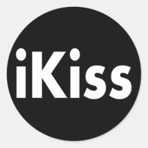 iKiss Rund Klistermärke