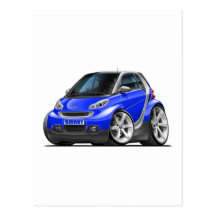 Ila blåttbilen vykort