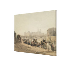 Ile de la Citera, Paris, (på vävde w/c papper), Kanvastryck