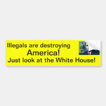 Illegals förstör Amerika Bildekal