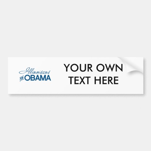 Illinoisans för Obama - .png Bildekaler